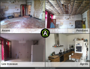 renovation cuisine ouverte avant apres